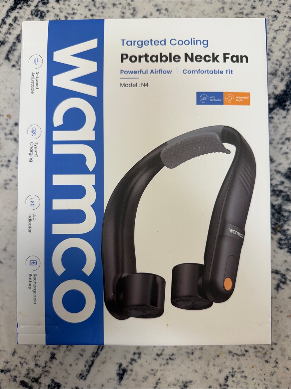 Portable neck fan